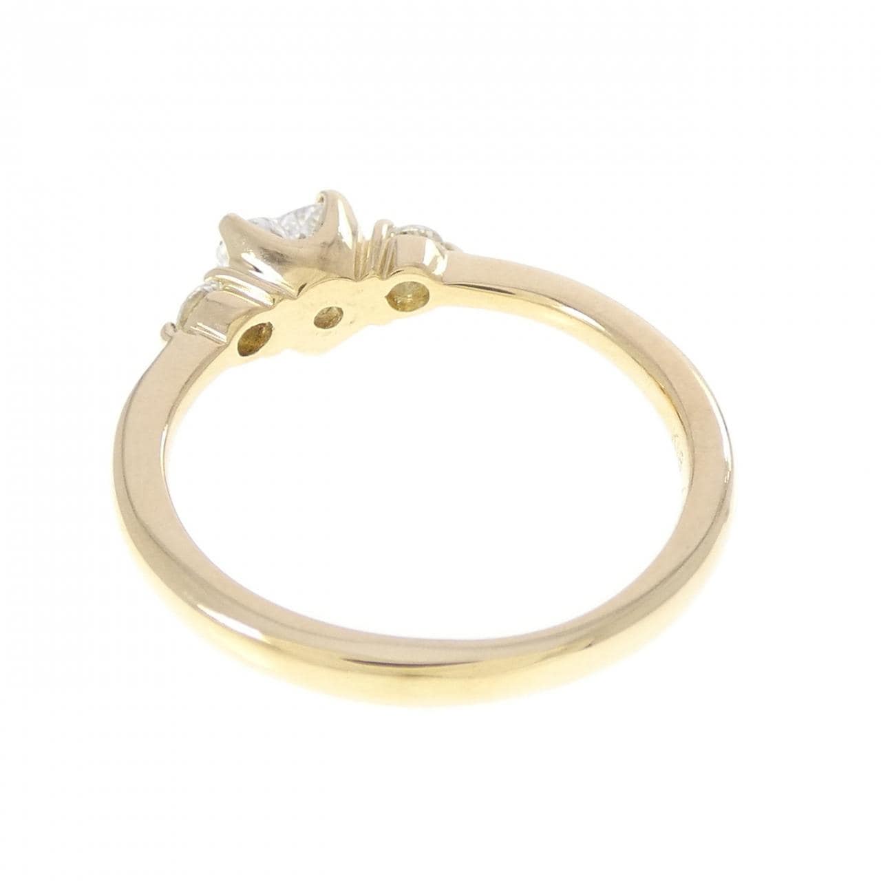 K18YG ハート ダイヤモンド リング 0.328CT
