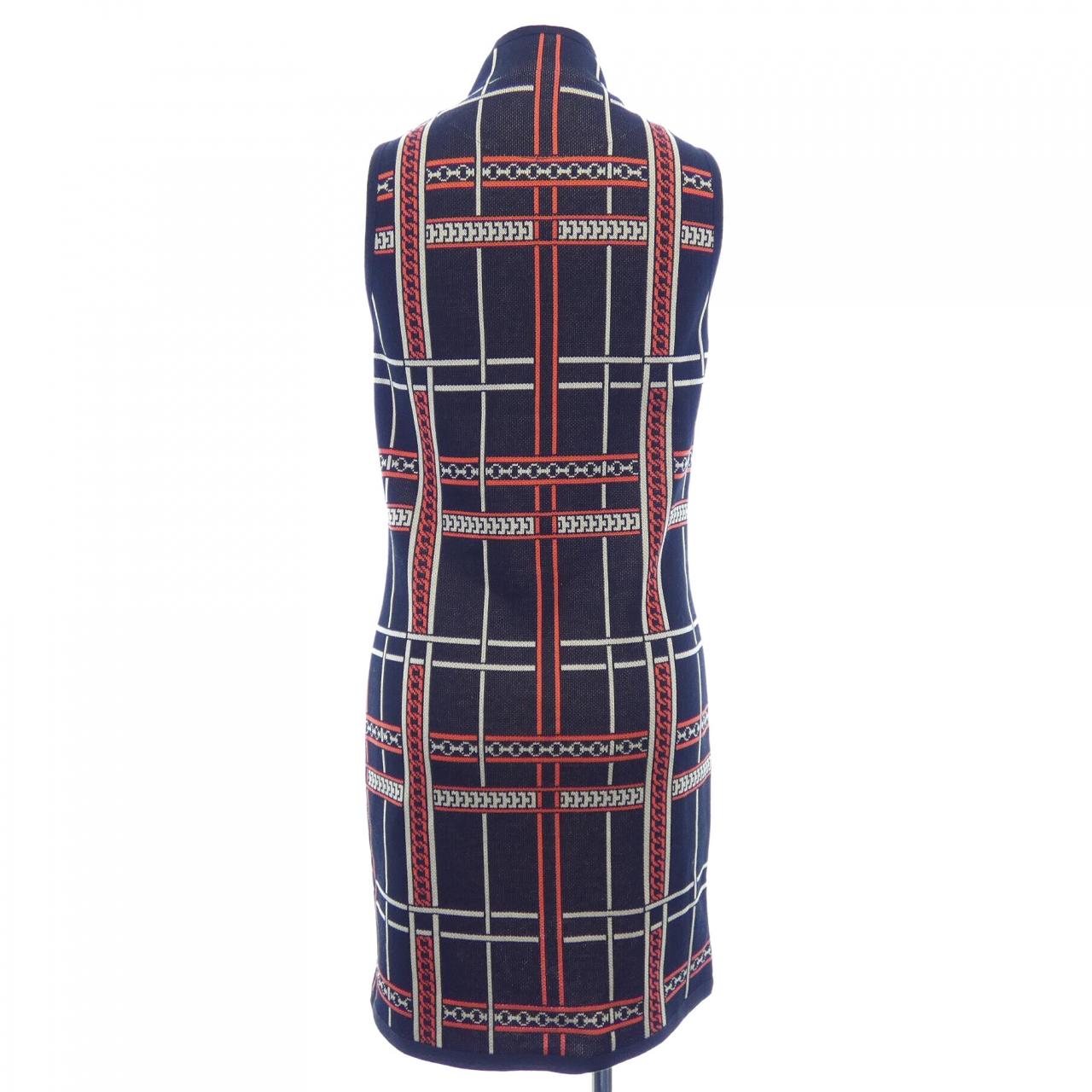 エルメス HERMES TARTAN ET CHAINES MILANO 3H4510DC ワンピース