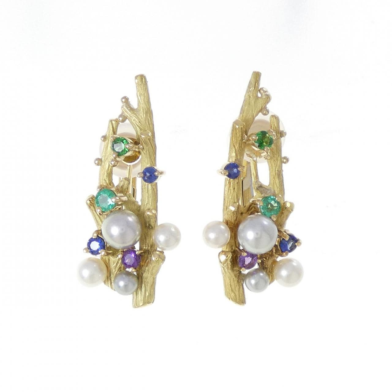 福原佐智 カラーストーン イヤリング