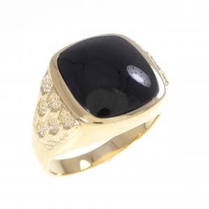 K18YG オニキス リング