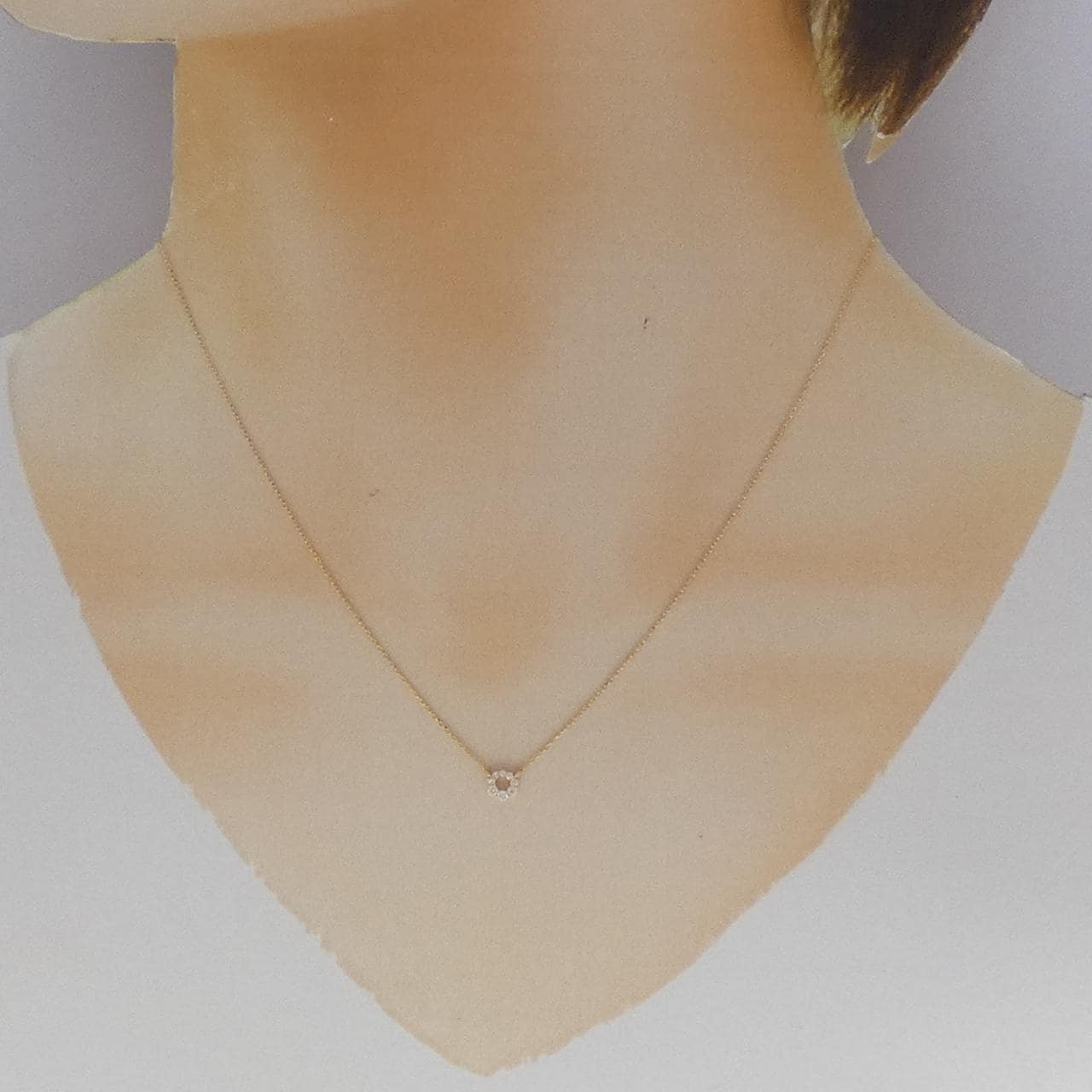 K18YG ダイヤモンド ネックレス 0.07CT