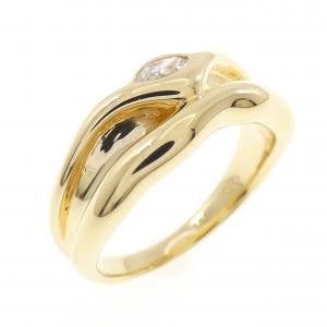 K18YG ダイヤモンド リング 0.16CT