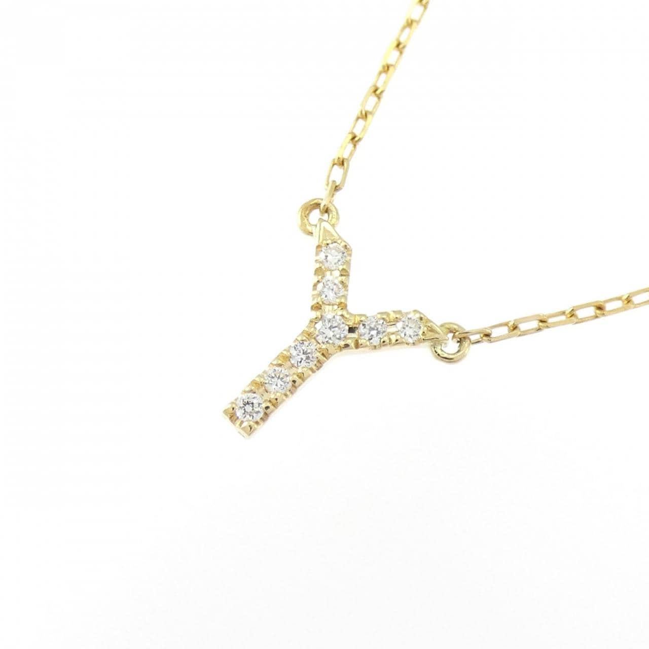 アーカー イニシャル ネックレス 0.03CT