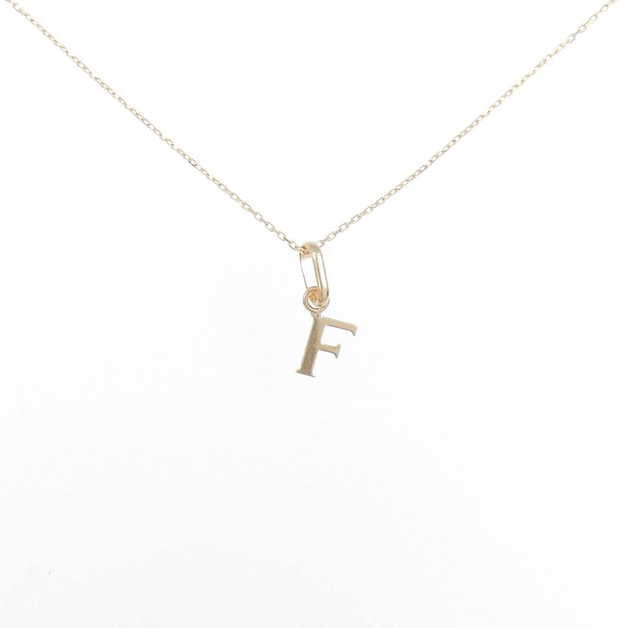 【新品】K10YG イニシャルF ネックレス