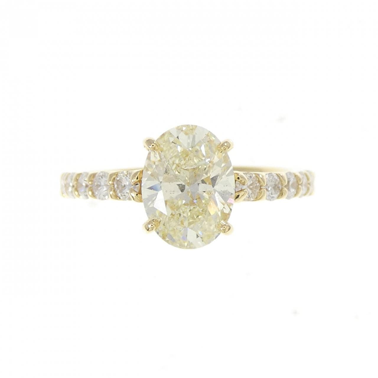 【リメイク】K18YG ダイヤモンド リング 1.531CT VLY SI2 オーバルカット