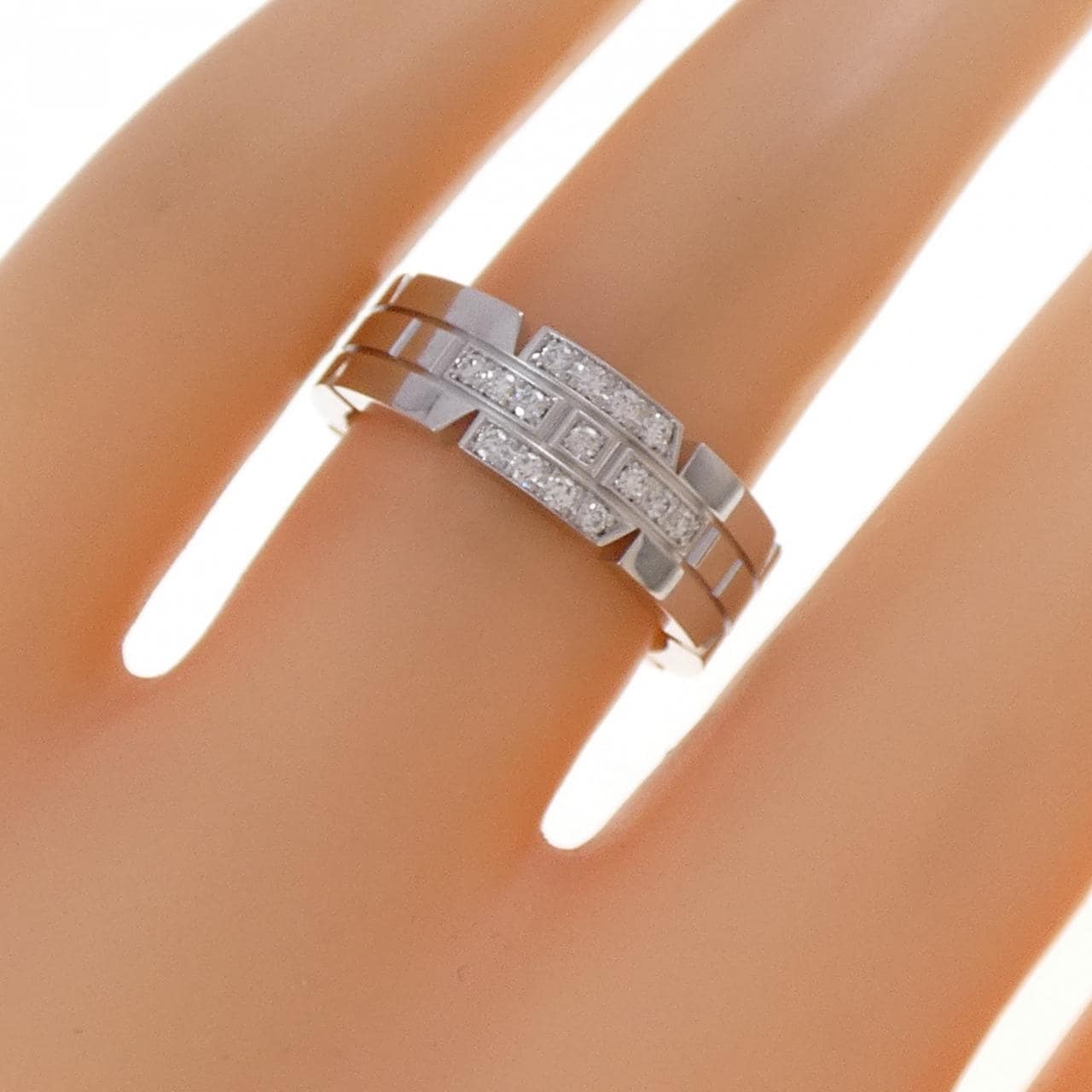 カルティエ タンクフランセーズ ハーフダイヤ リング