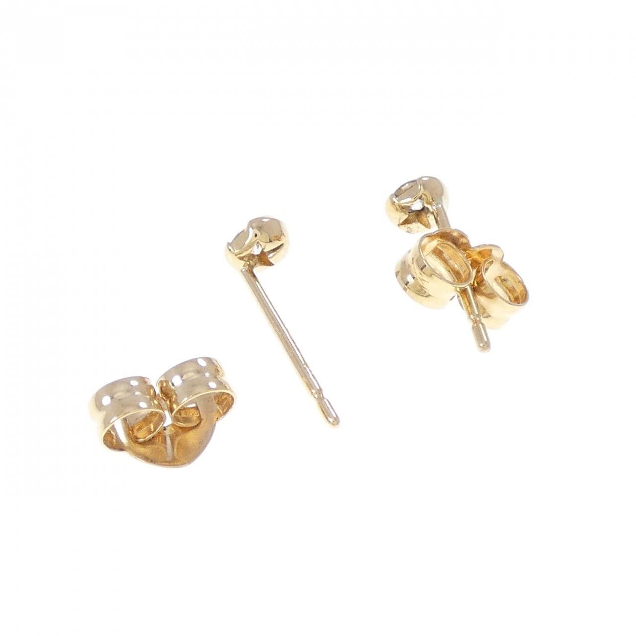 スタージュエリー ムーン セッティング ピアス 0.081CT