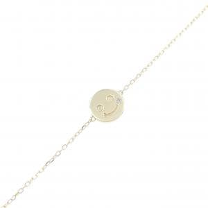 K10YG スマイル ダイヤモンド ブレスレット