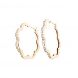K18PG ダイヤモンド ピアス 0.34CT