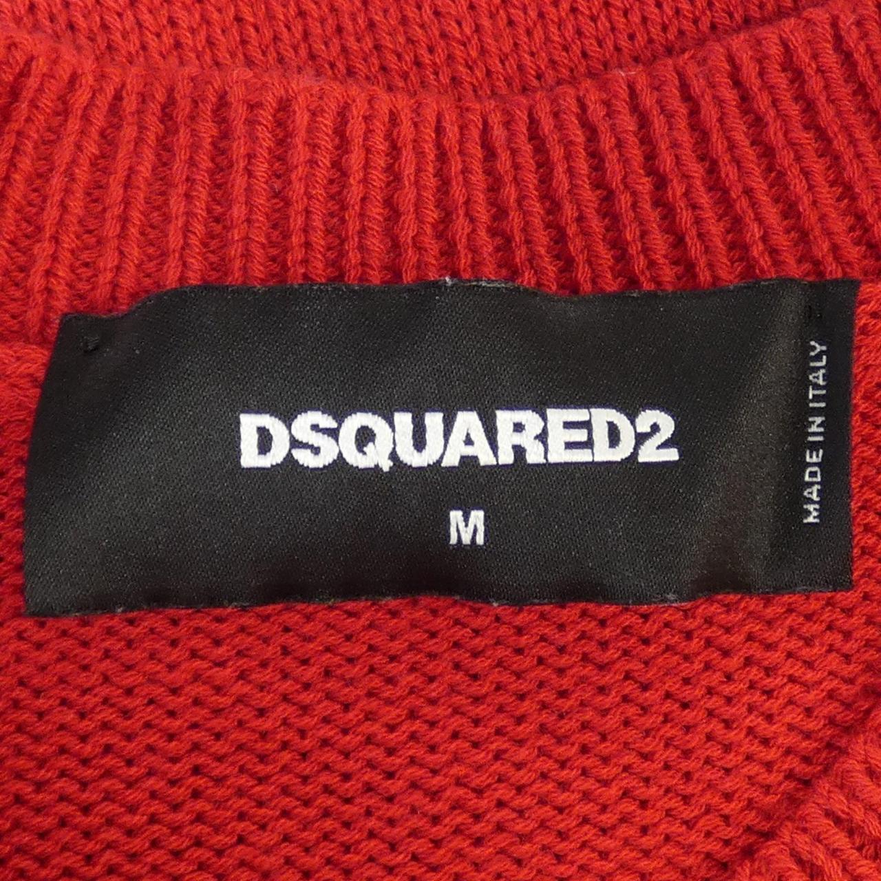 ほぼ未使用】DSQUARED2 ニット セーター 赤 M ディースクエアード - トップス
