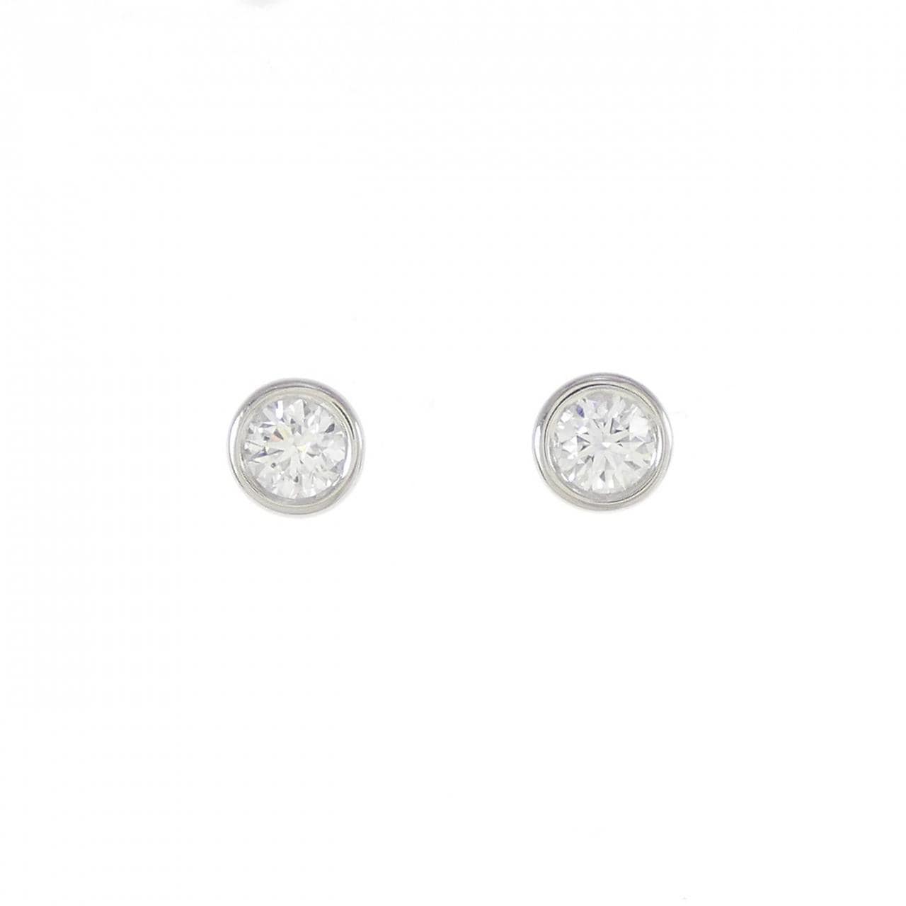 ティファニー バイザヤード ピアス 0.40CT 0.41CT F VVS2 3EXT