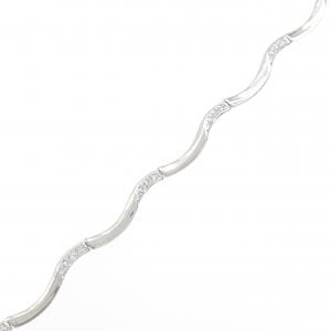 K18WG ダイヤモンド ブレスレット 0.32CT