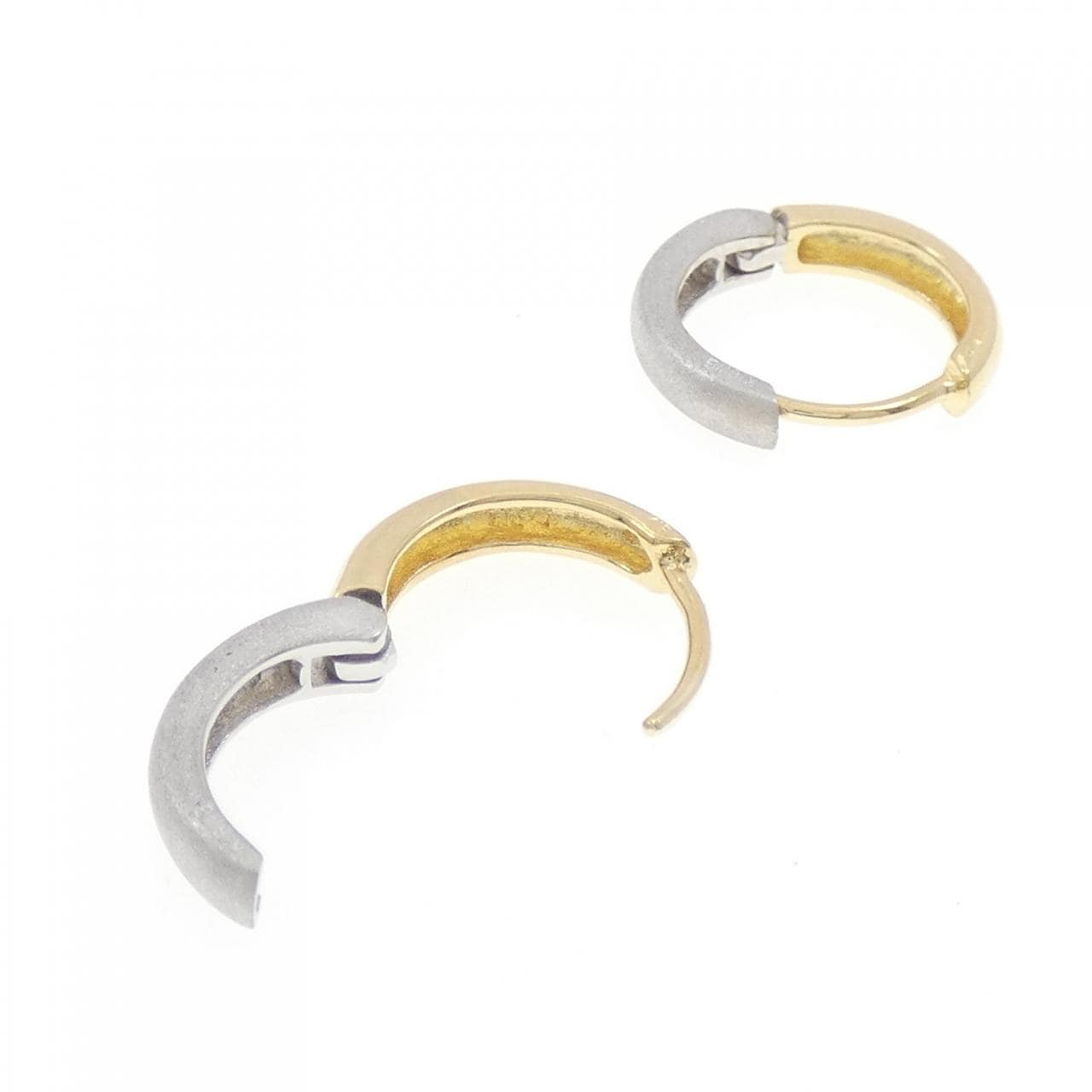K18YG/K18WG earrings