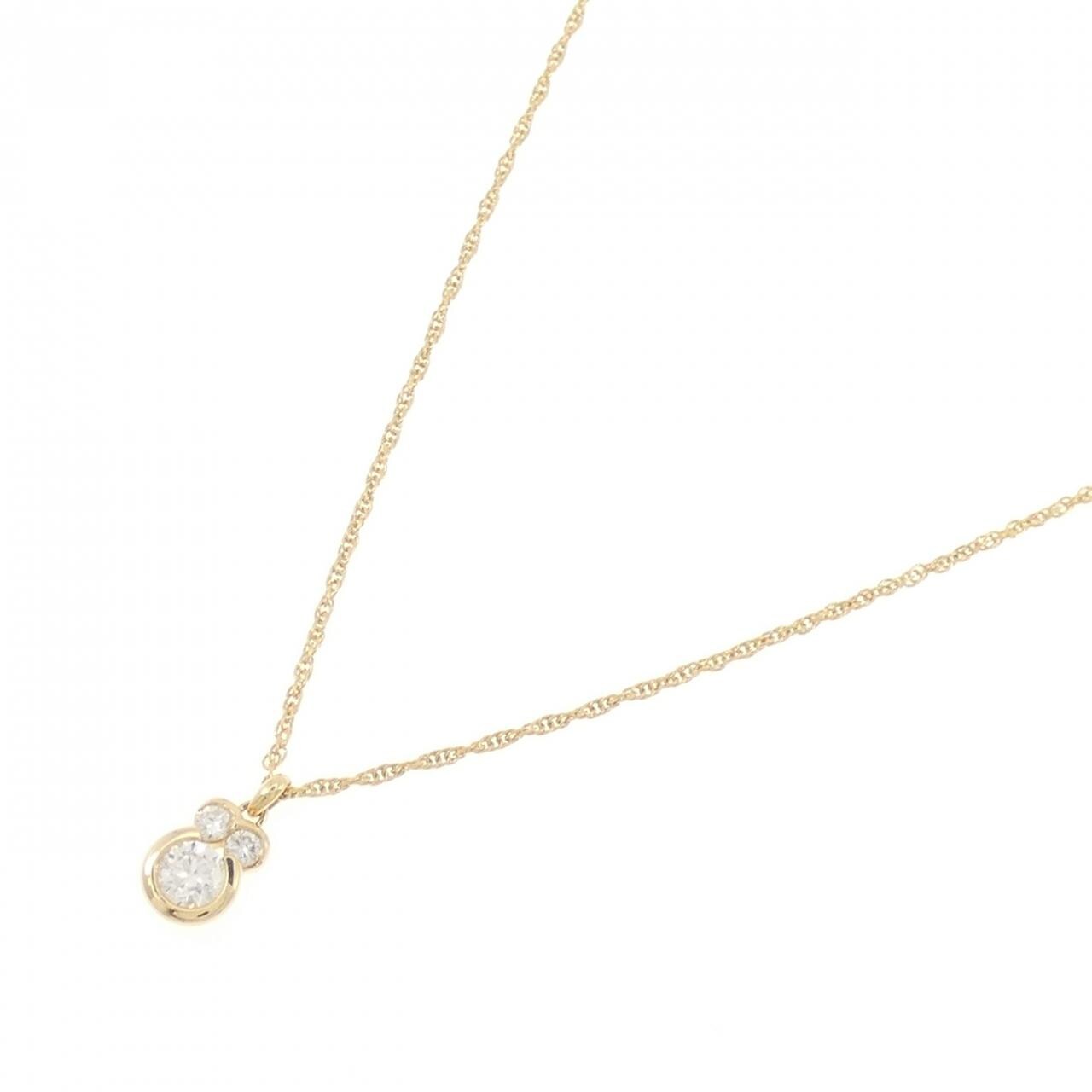 K18YG ダイヤモンド ネックレス 0.40CT
