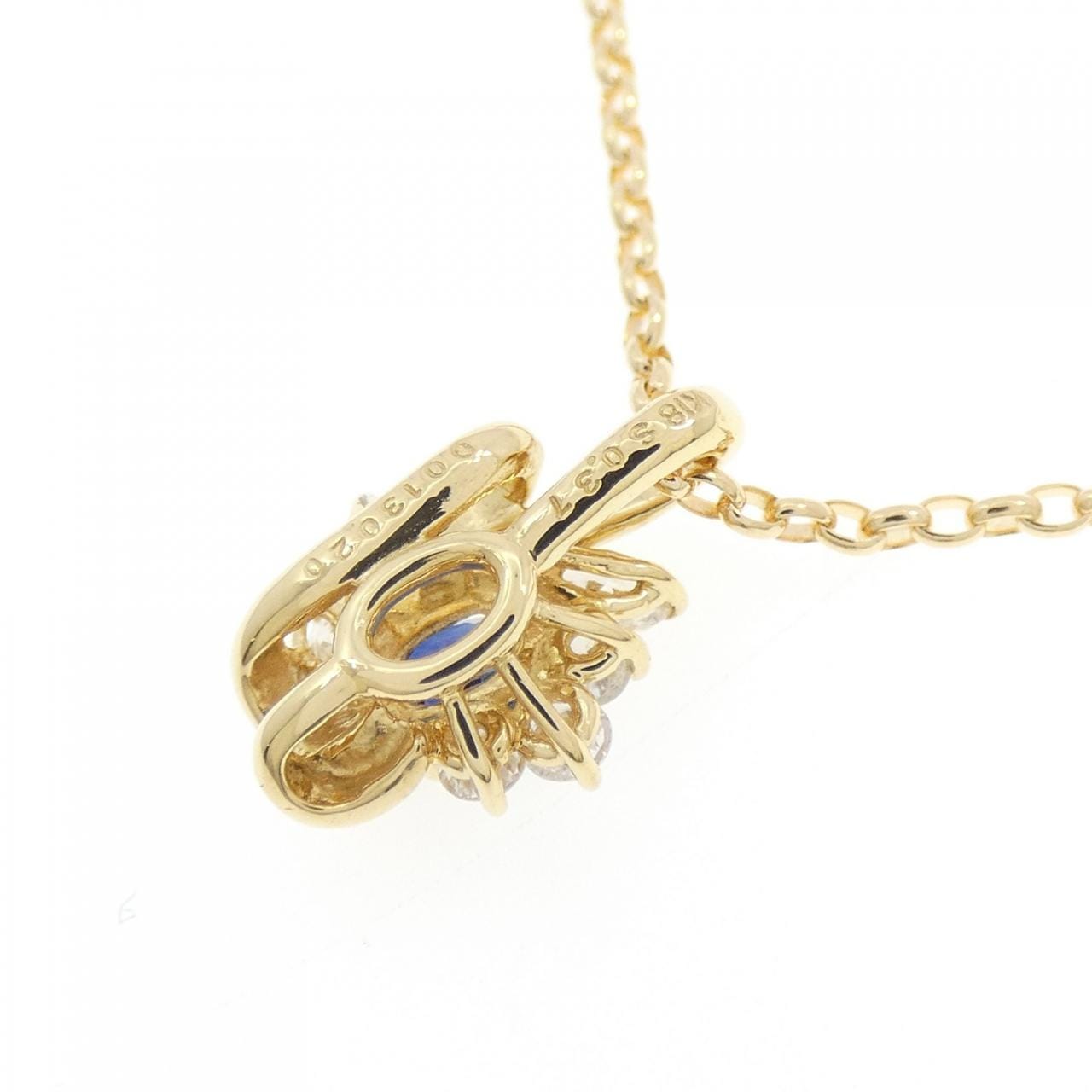 K18YG サファイヤ ネックレス 0.37CT
