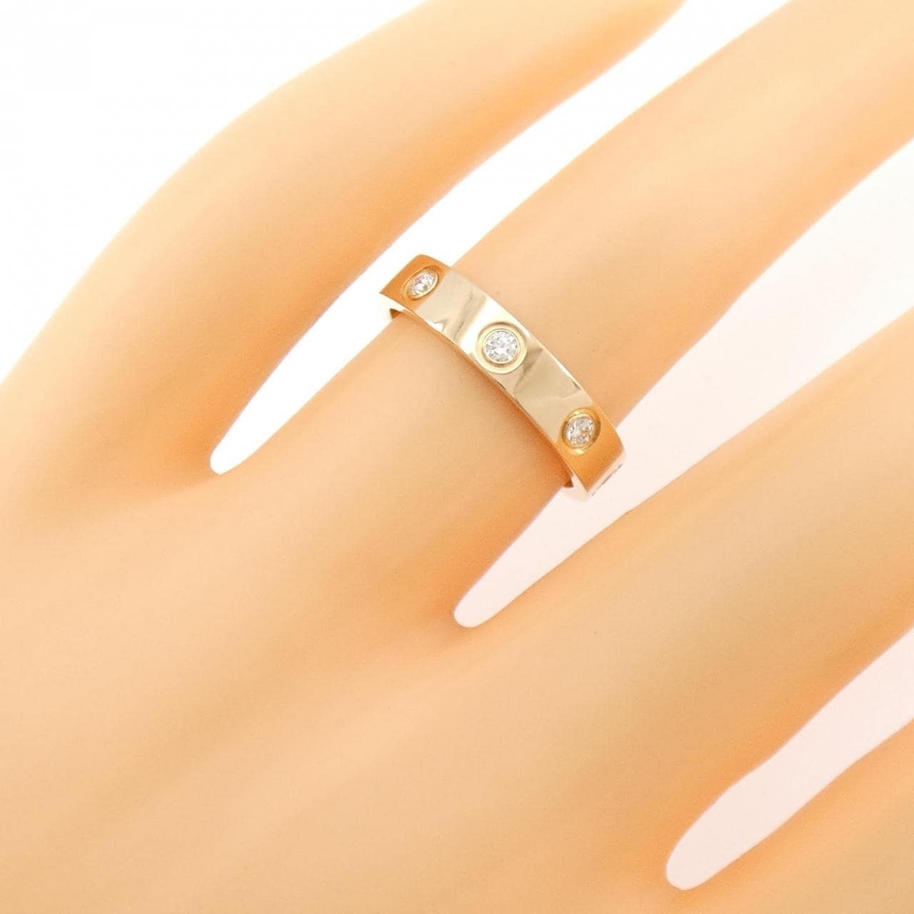 CARTIER MINI LOVE full diamond ring