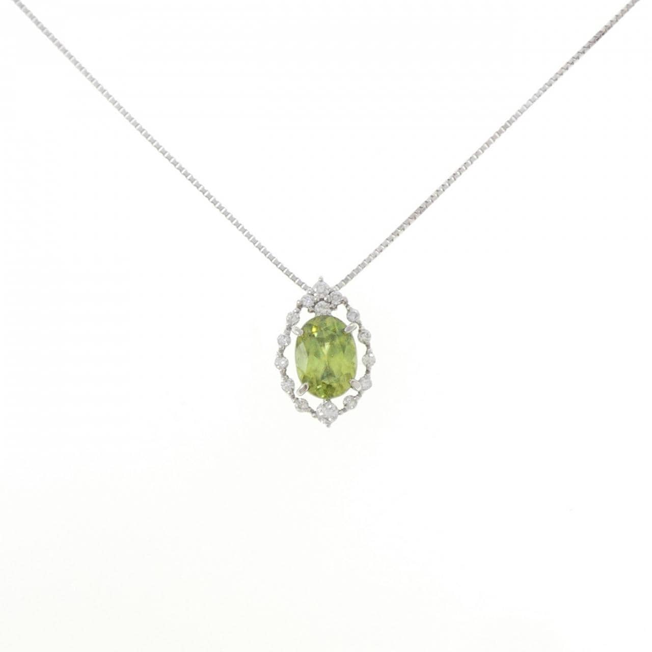 PT900/PT850 スフェーン ネックレス 1.67CT
