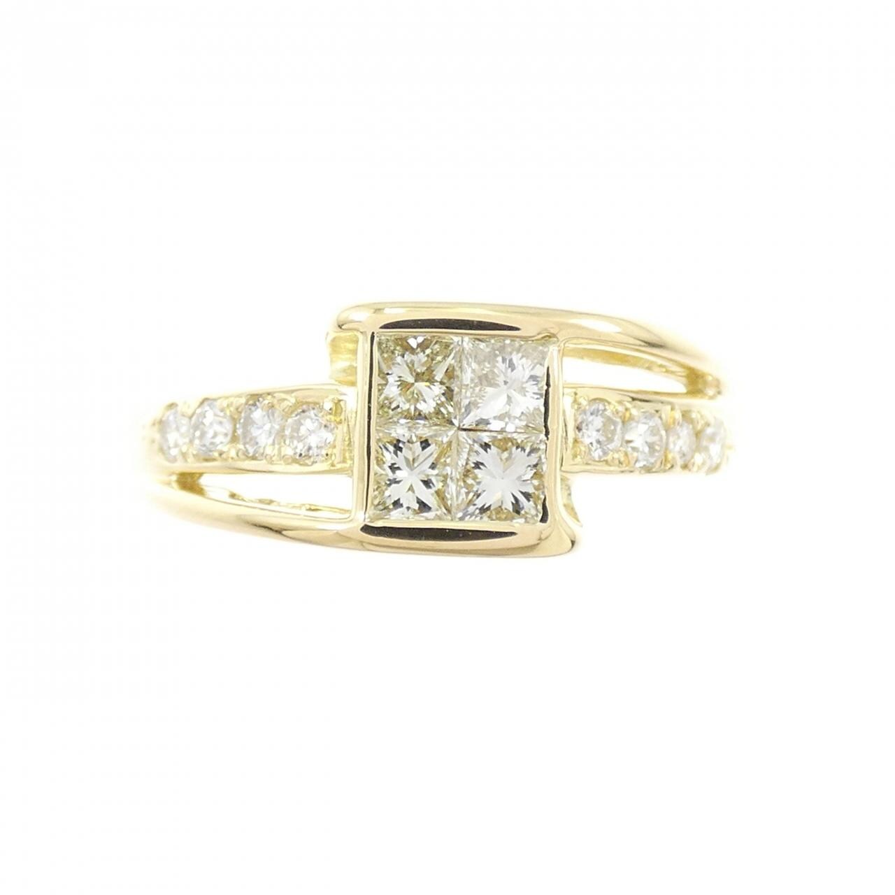 K18YG ダイヤモンド リング 0.70CT