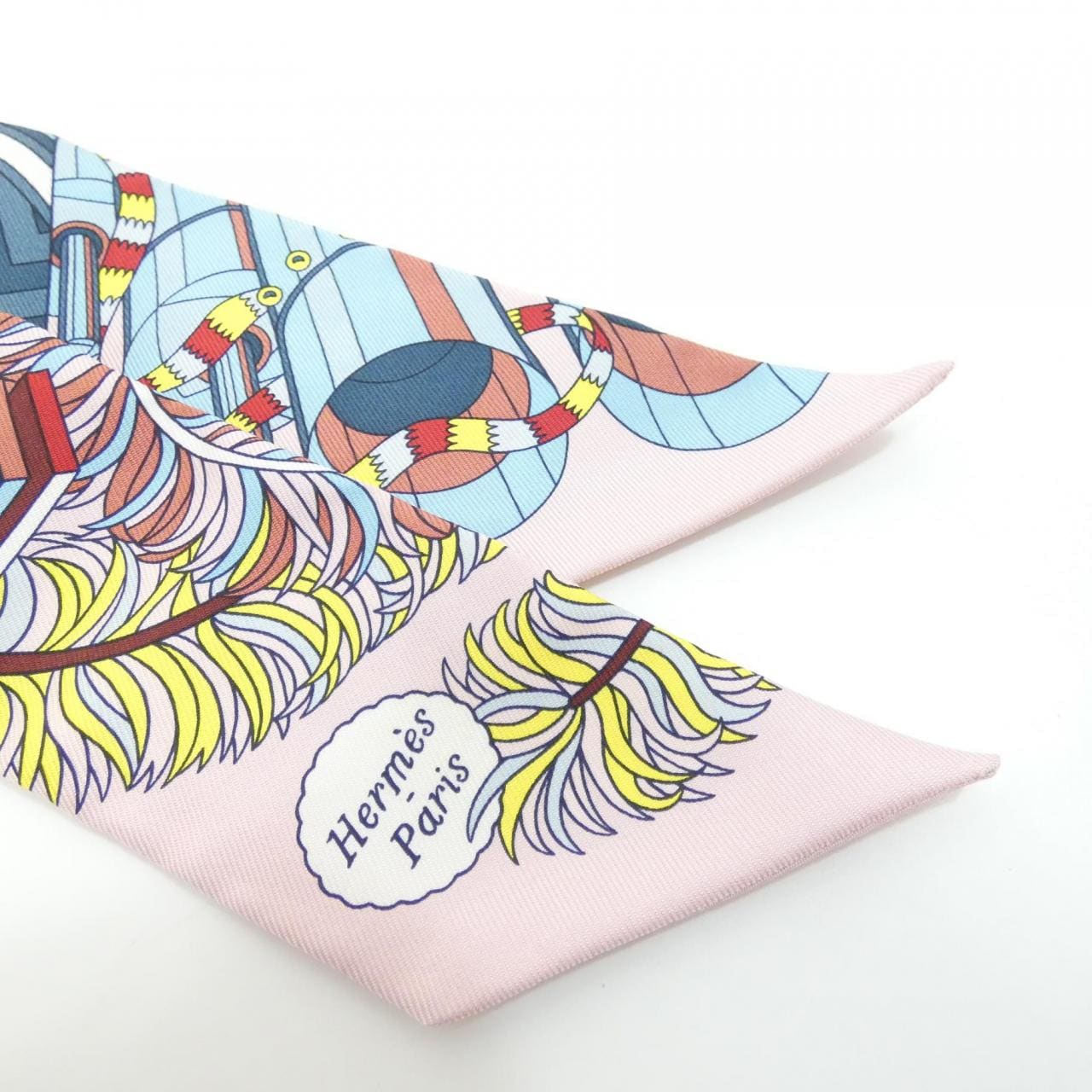 エルメス DE L'OMBRELLE AUX DUELX ツイリー 063464S スカーフ