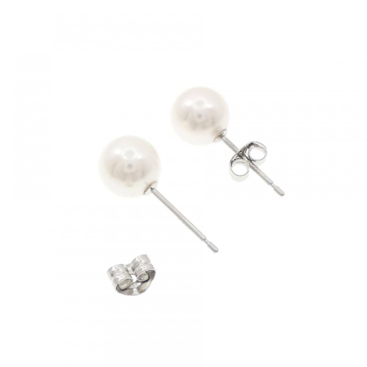 PT900 アコヤパール ピアス 6.7mm