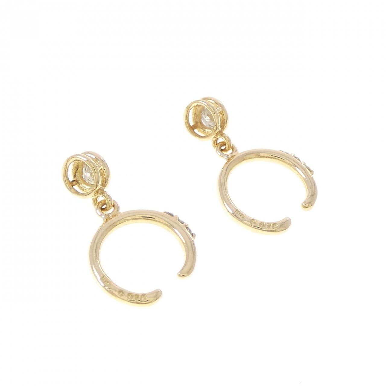 K18YG ダイヤモンド イヤリング 0.15CT