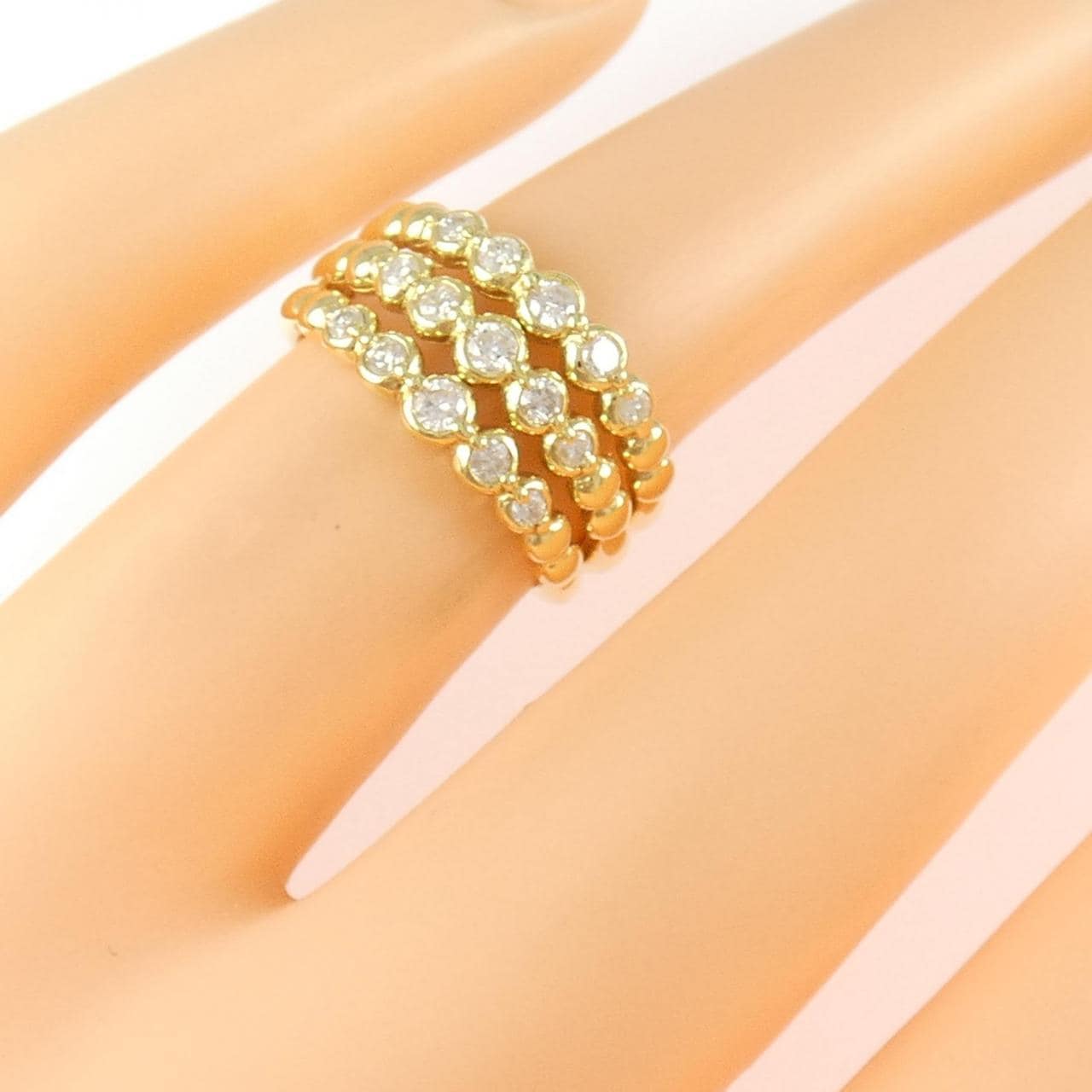 K18YG ダイヤモンド リング 0.30CT