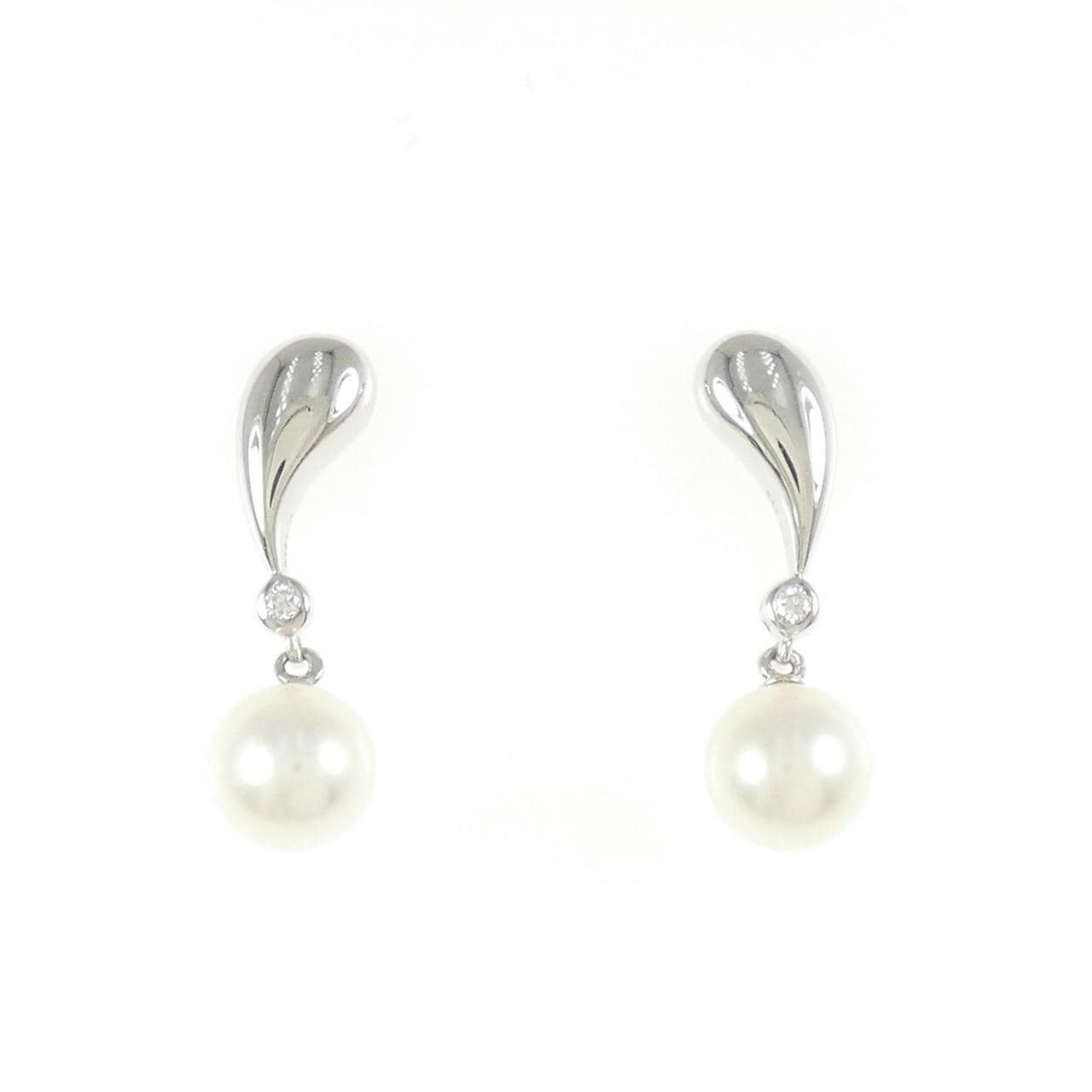 K14WG アコヤパール ピアス 7mm