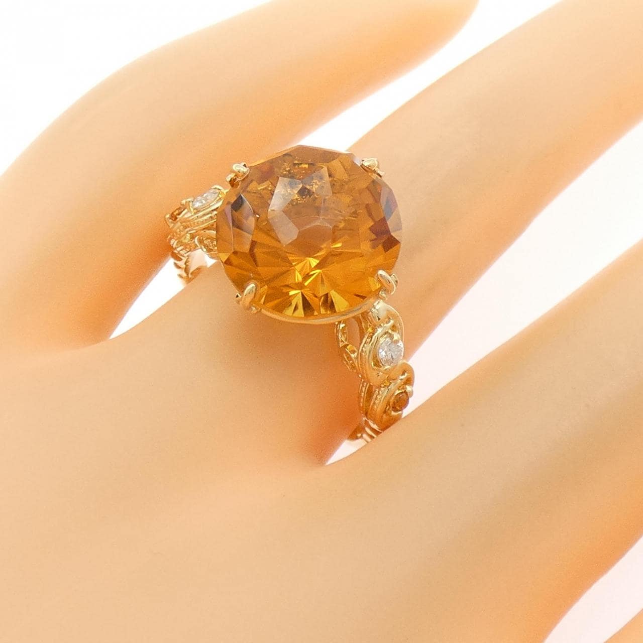 K18YG カラーストーン リング