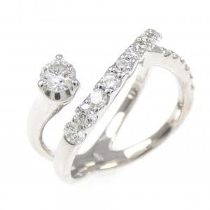 K18WG ダイヤモンド リング 0.15CT