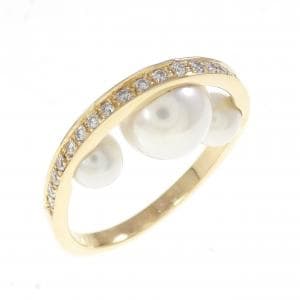 750YG アコヤパール リング