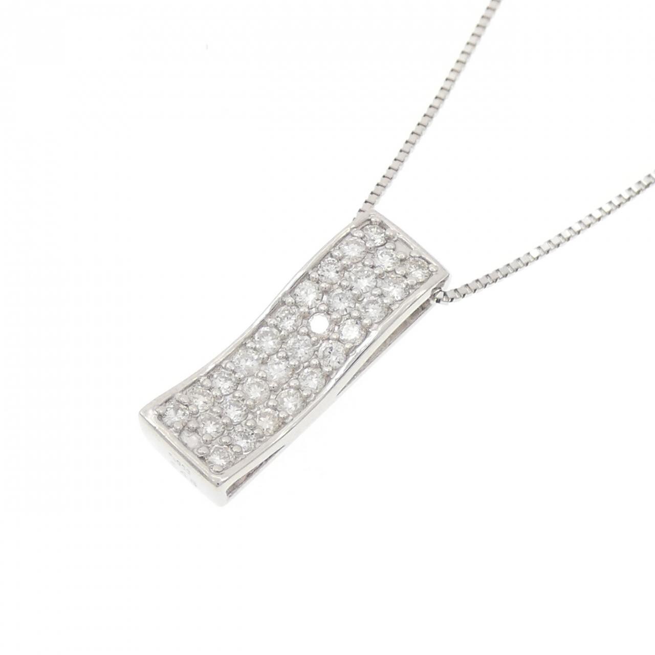 PT900/PT850 パヴェ ダイヤモンド ネックレス 0.46CT