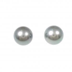 K14WG 黒蝶パール ピアス 9.0mm