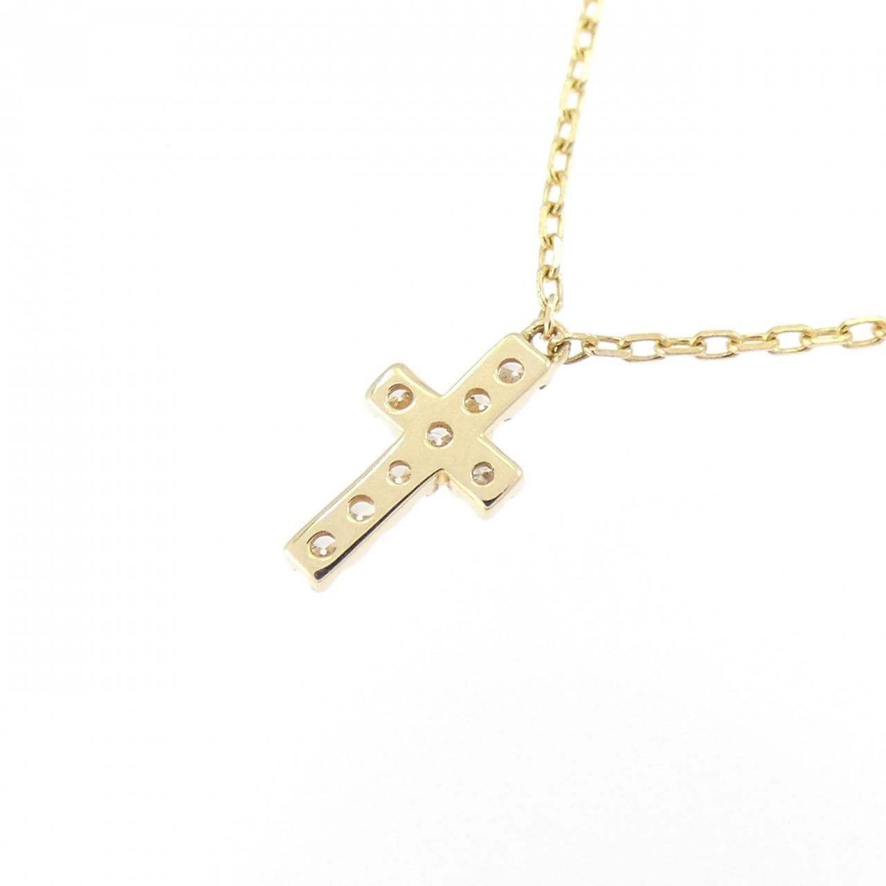 アーカー クロスパヴェ ネックレス 0.05CT