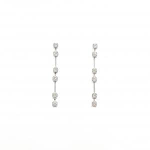 K18WG ダイヤモンド ピアス 0.24CT