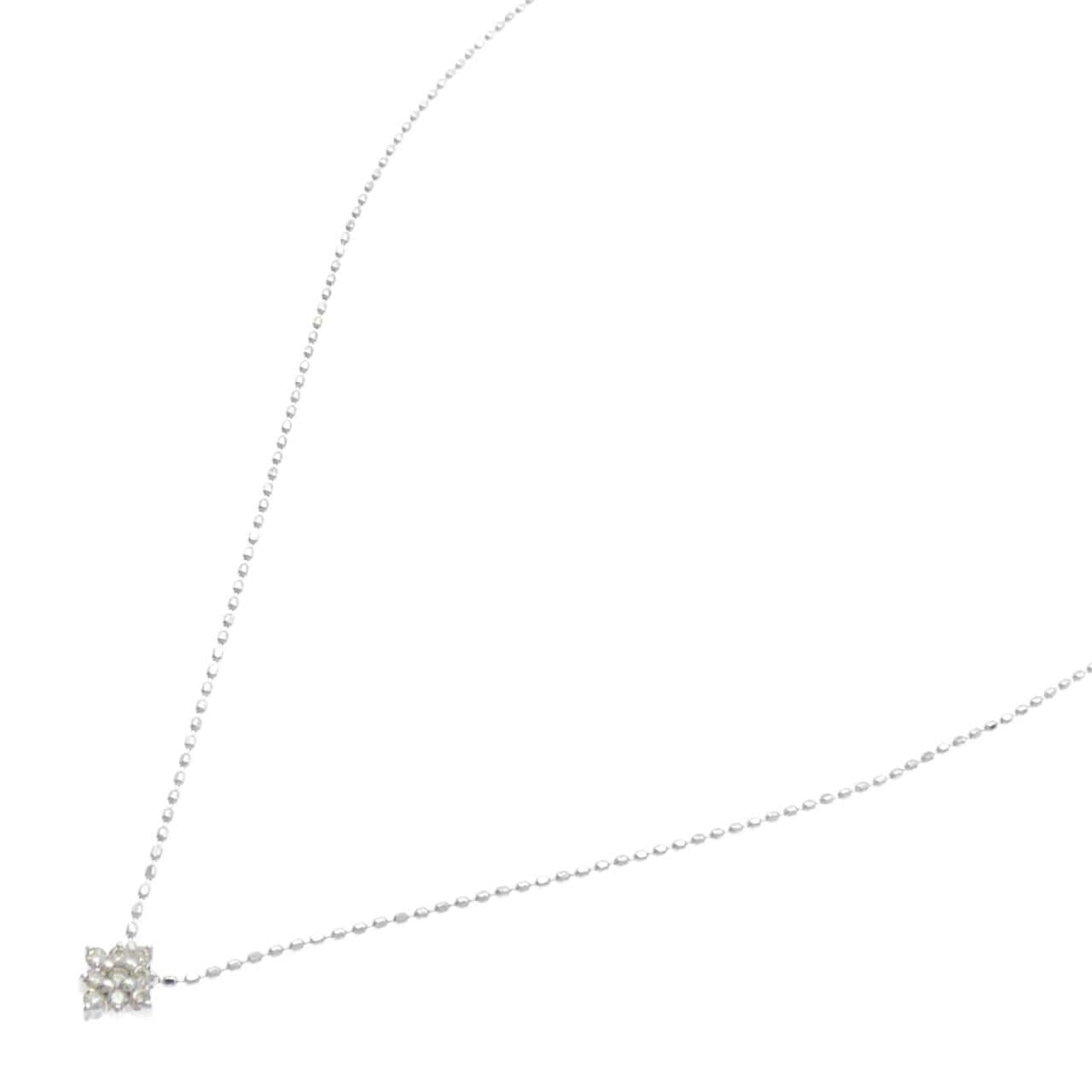 K18WG ダイヤモンド ネックレス 0.1CT