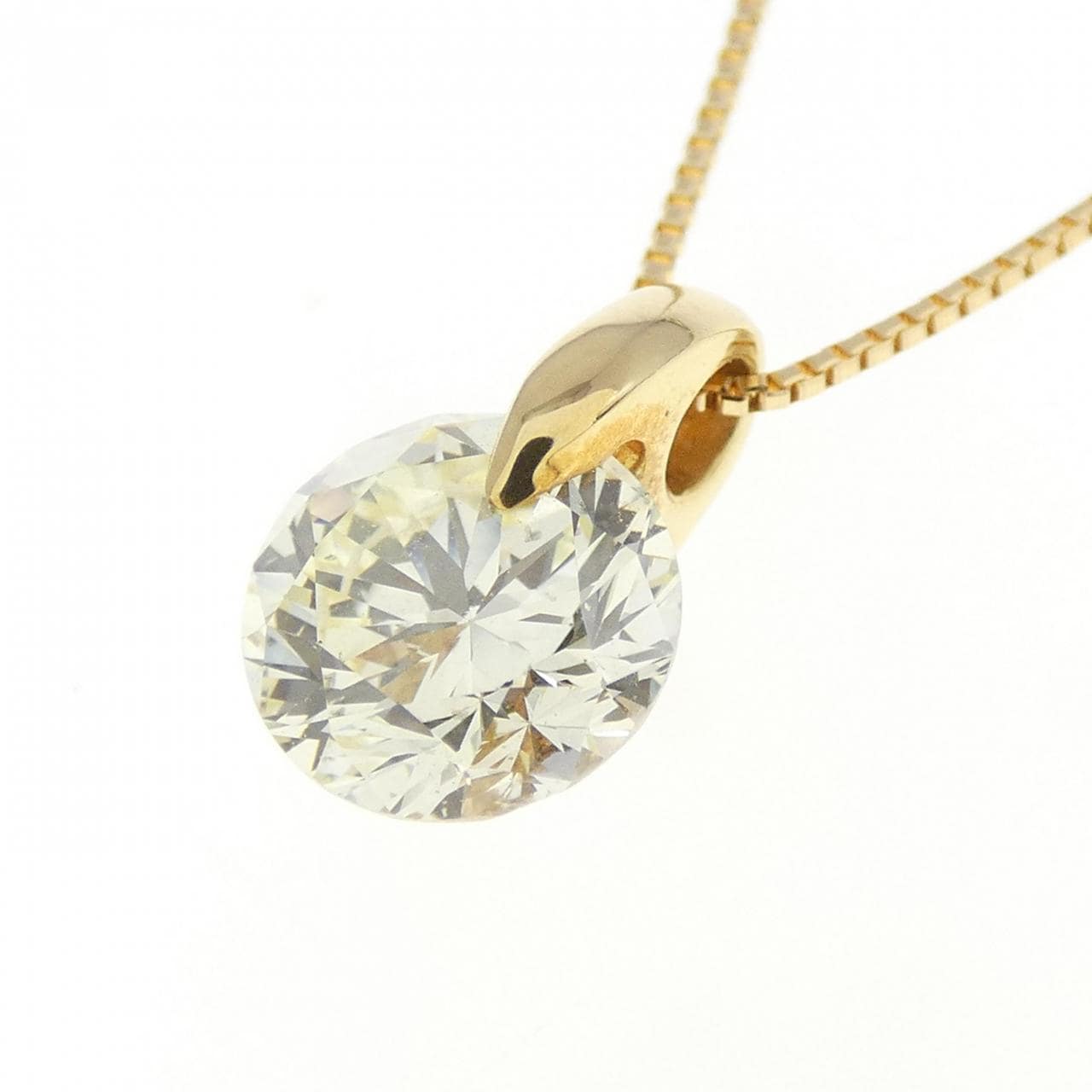 K18YG ダイヤモンド ネックレス 1.023CT