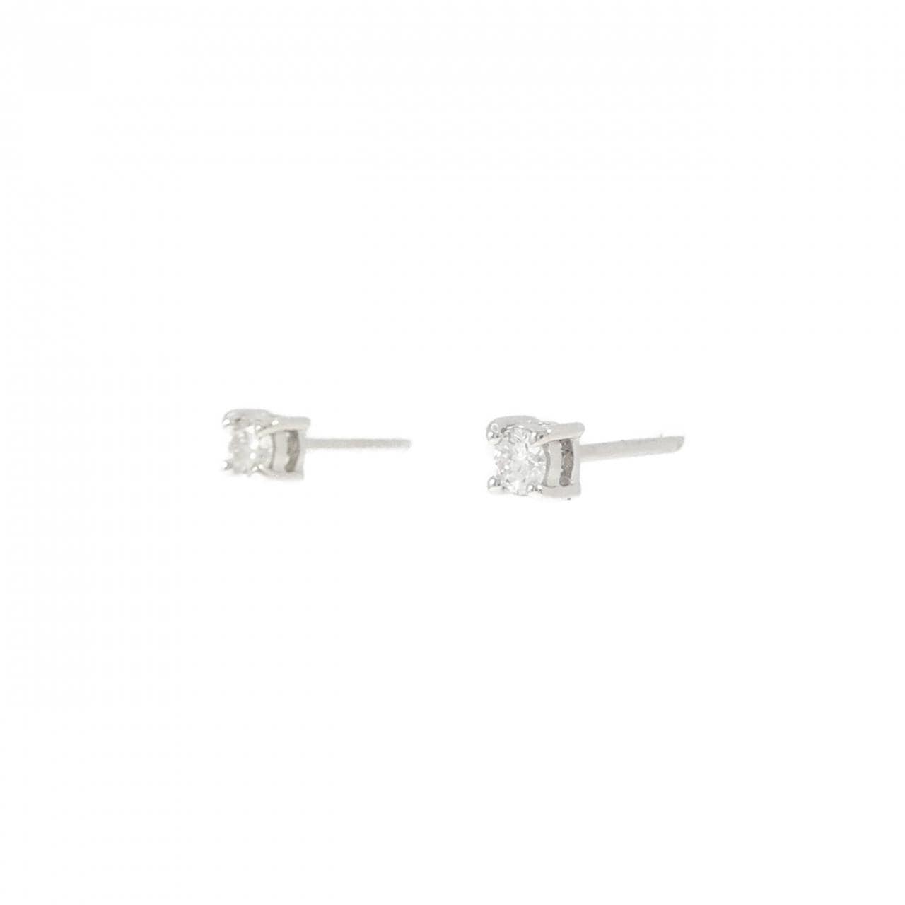 【リメイク】PT900 ダイヤモンド ピアス 0.10CT