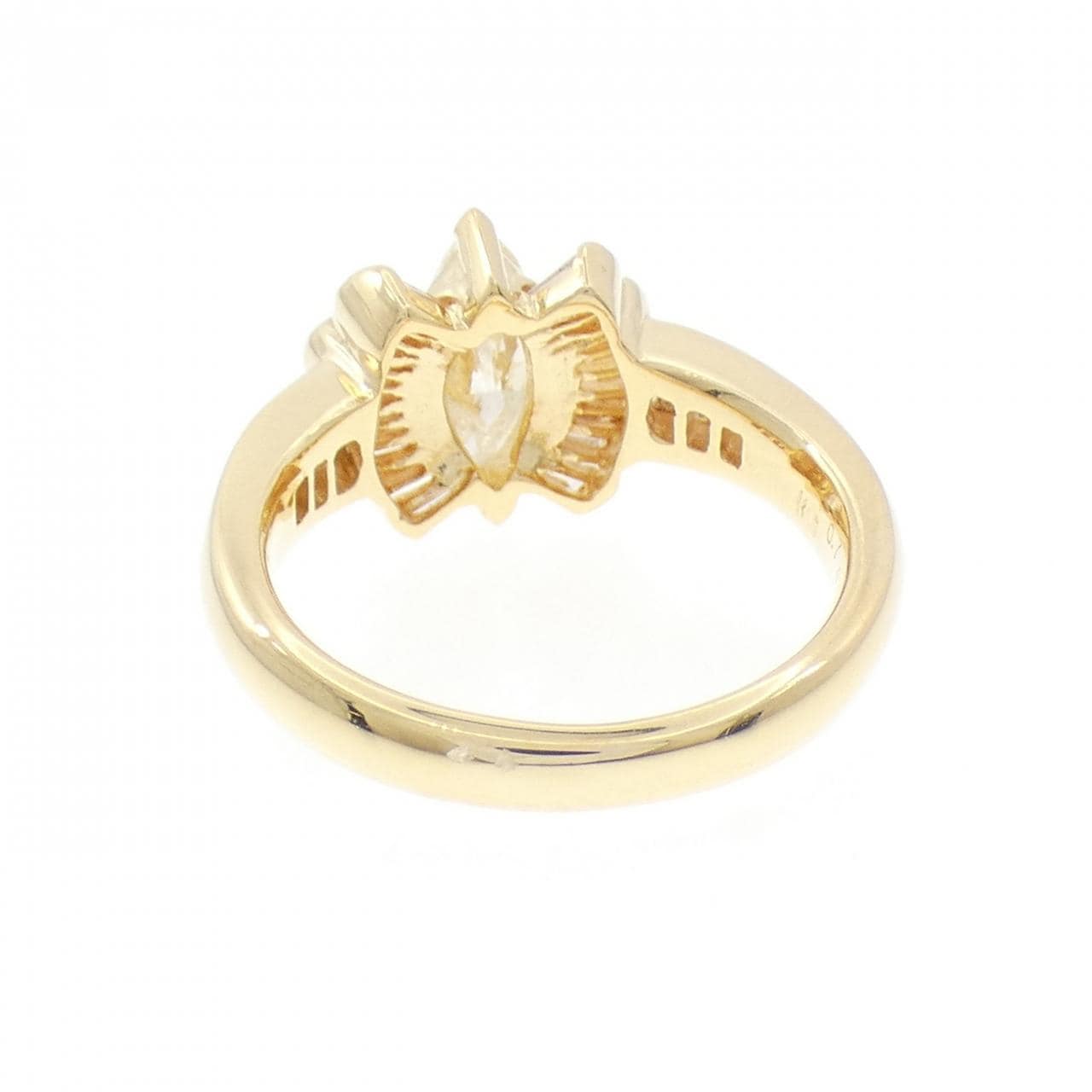 K18YG ダイヤモンド リング 0.74CT