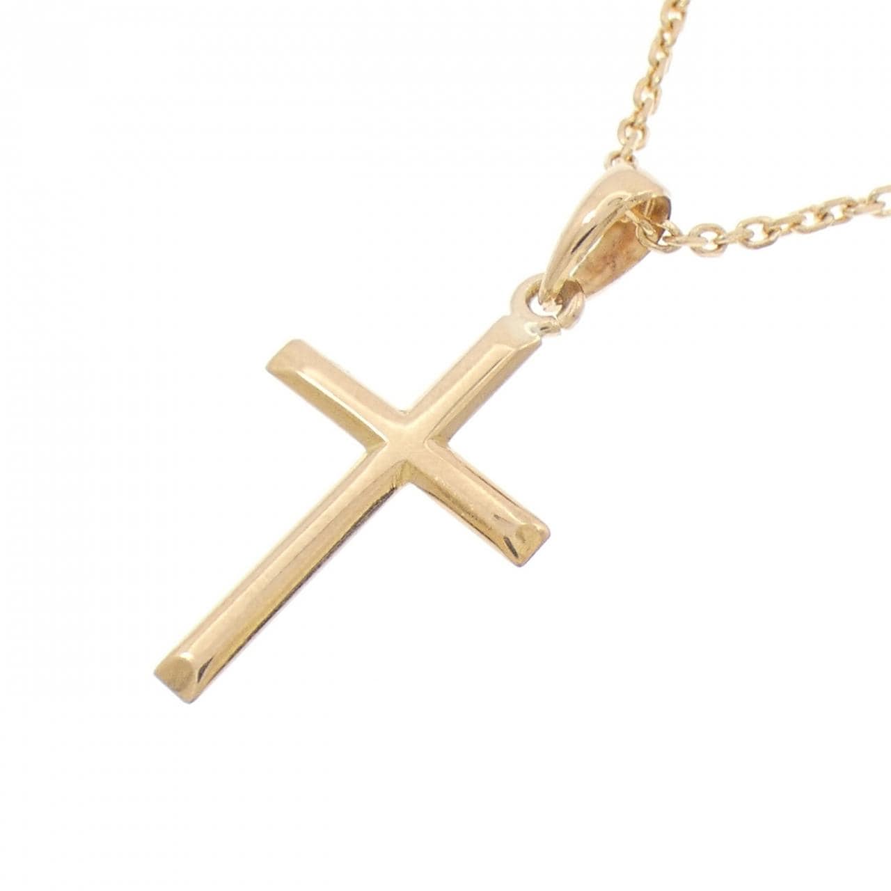 K18YG クロス ネックレス