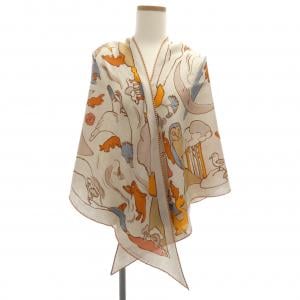 エルメス HERMES MILLE ET UN LAPINS H364007S トライアングルジェアン ショール