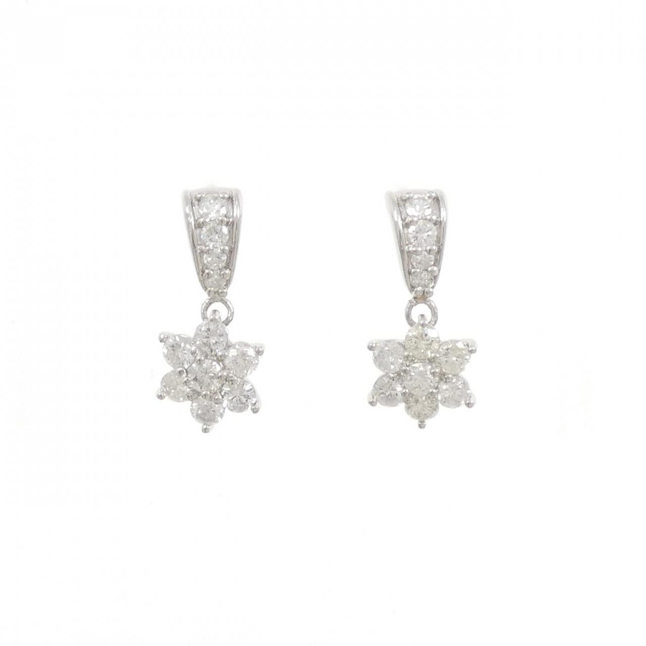PT900 ダイヤモンド ピアス 1.00CT