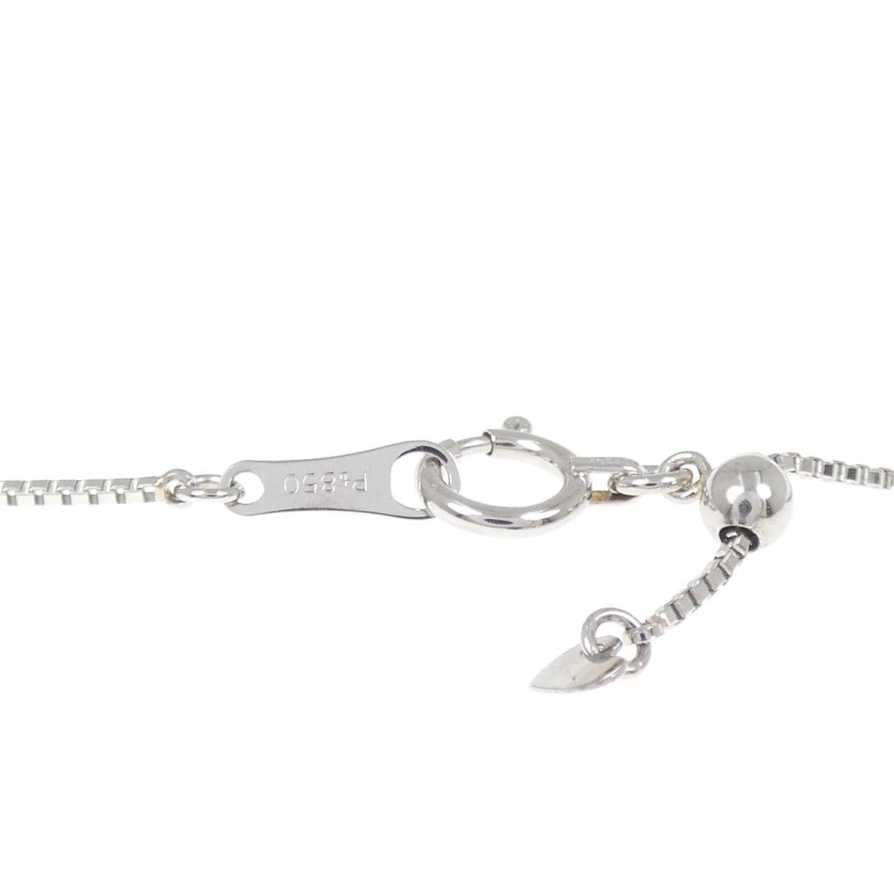 PT950/PT850 エメラルド ネックレス 0.986CT