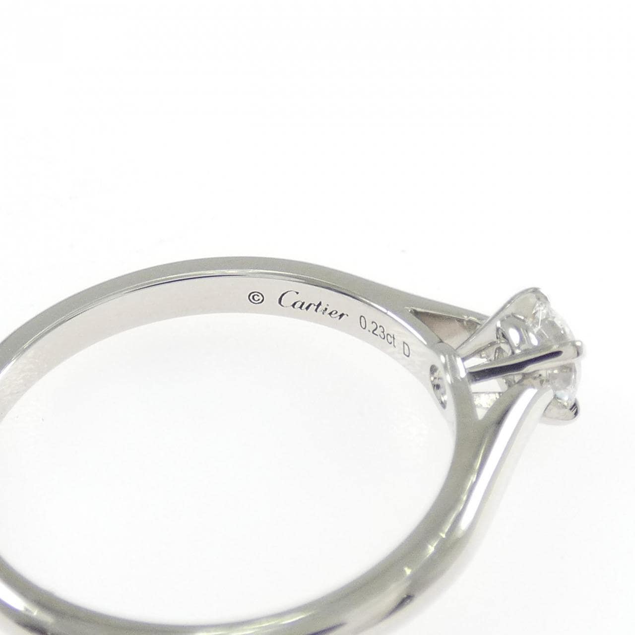カルティエ 1895 ソリテール リング 0.23CT D VVS1 3EXT