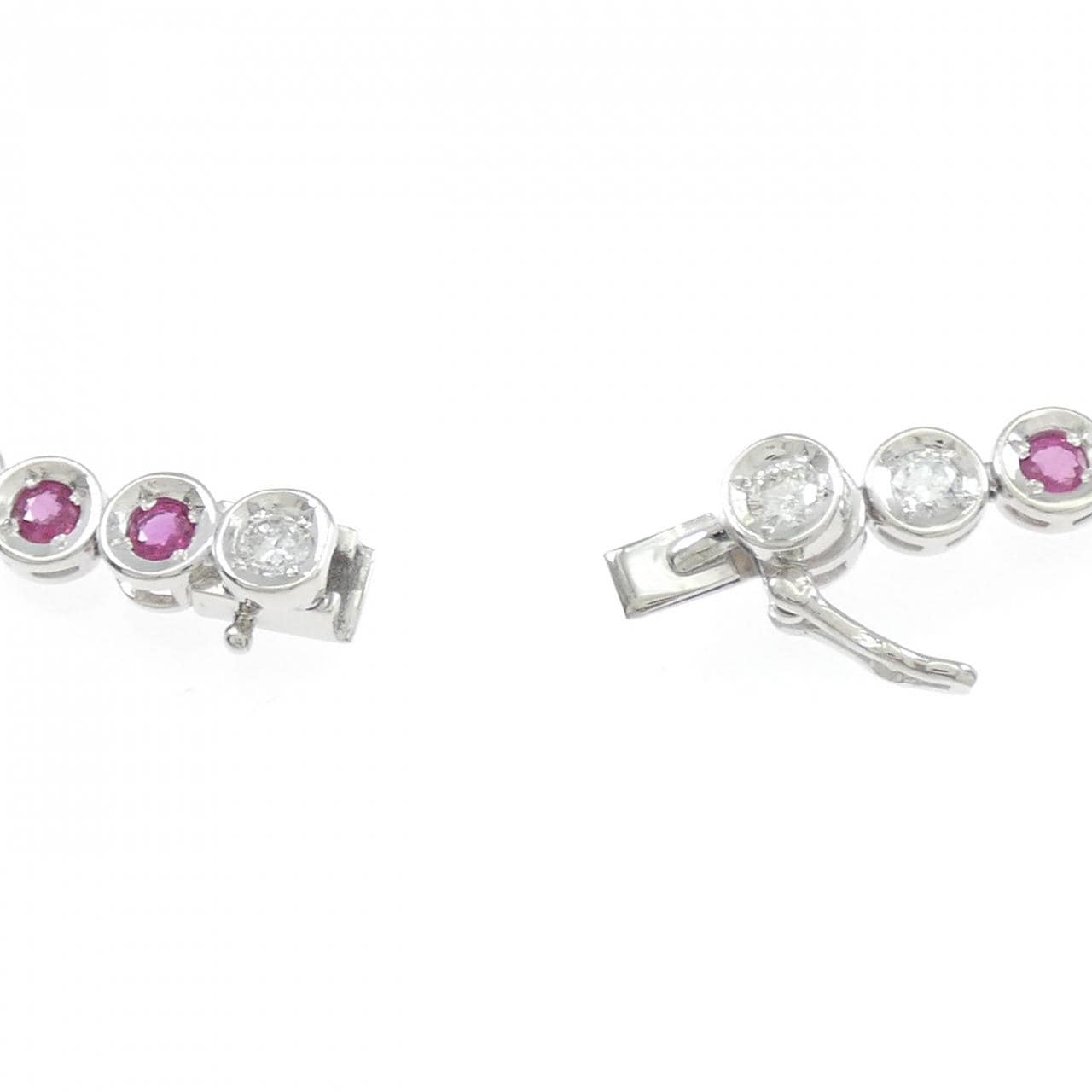 PT850 ルビー ブレスレット 2.00CT