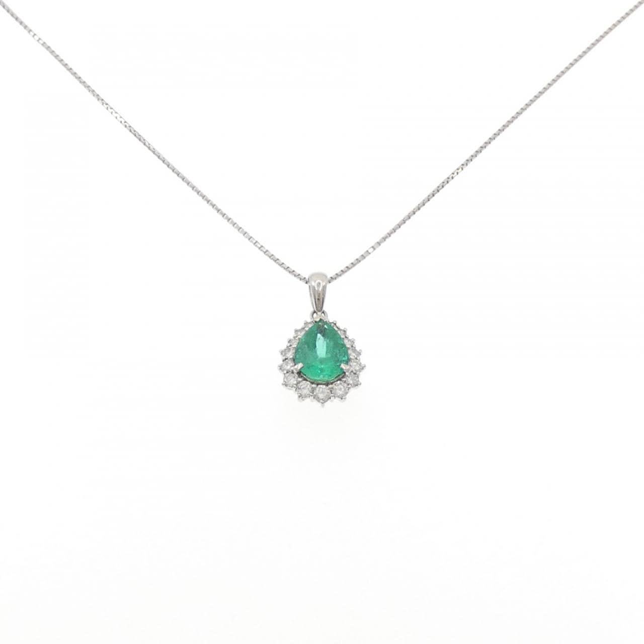 PT900/PT850 エメラルド ネックレス 2.65CT