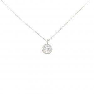 PT900/PT850 ソリティア ダイヤモンド ネックレス 0.436CT
