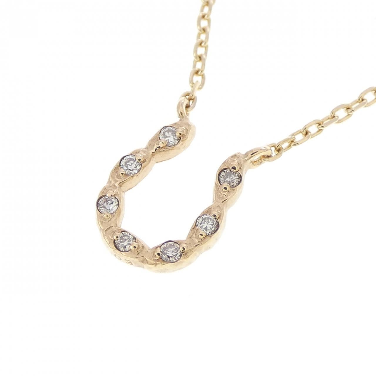 アガット ダイヤモンド ネックレス 0.03CT