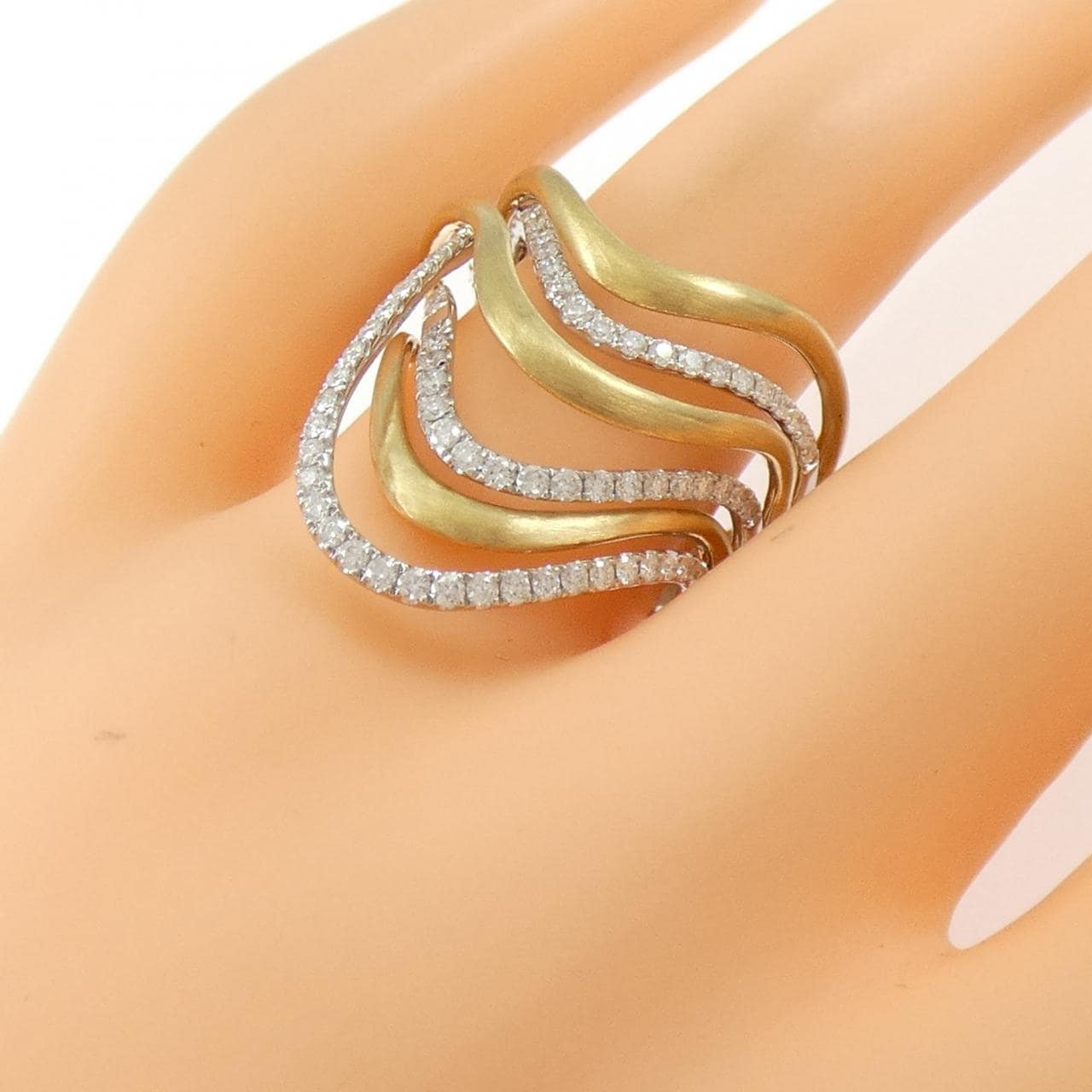 750WG/750YG ダイヤモンド リング 1.02CT
