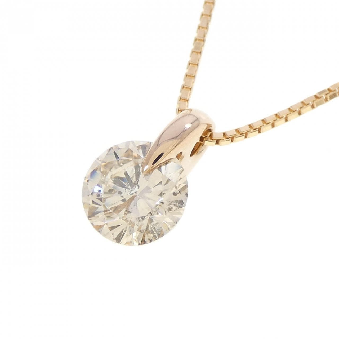 K18PG ダイヤモンド ネックレス 1.637CT