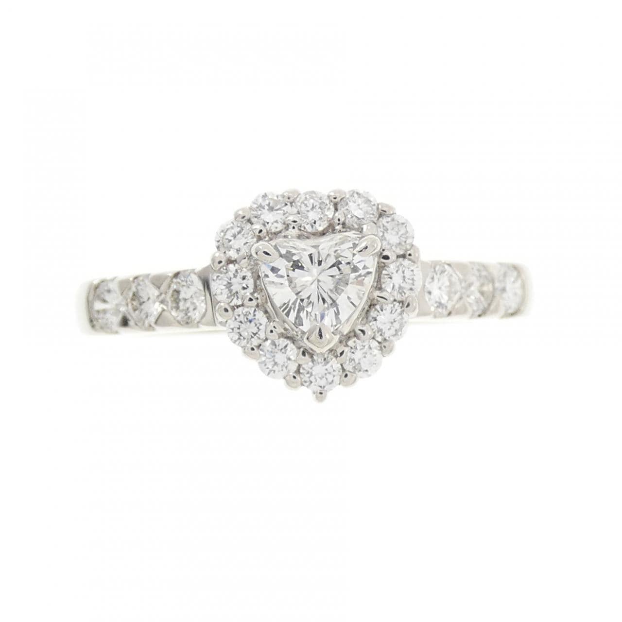 PT900 ハート ダイヤモンド リング 0.195CT